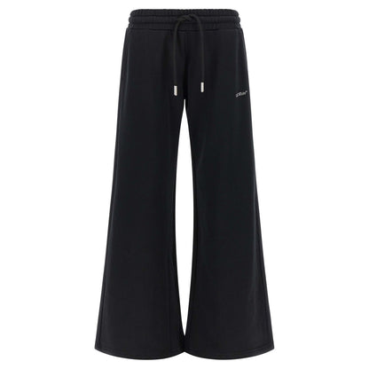 Off-White Black Cotton Joggers (Workout Pants)