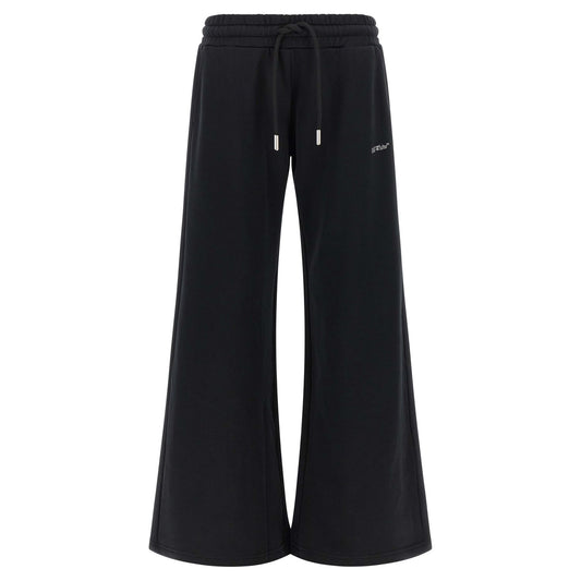 Off-White Black Cotton Joggers (Workout Pants)