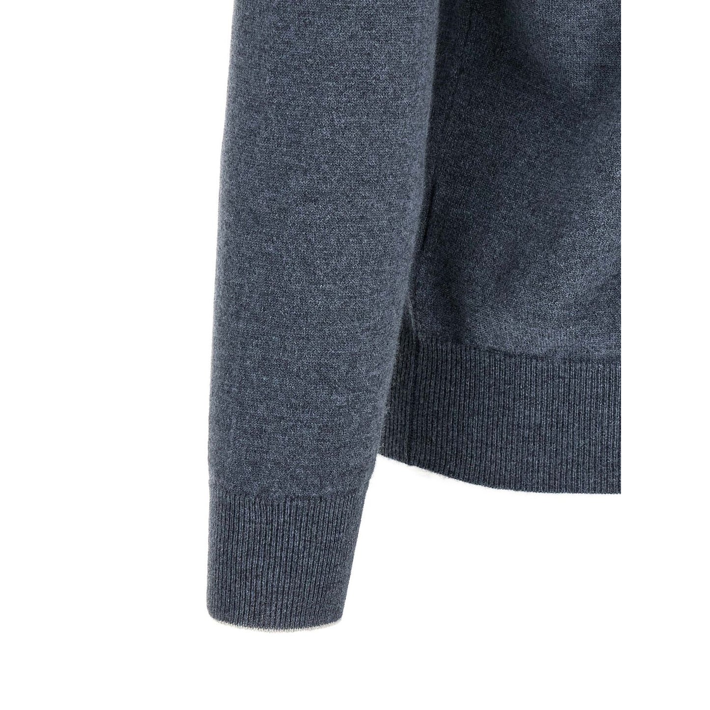 Brunello Cucinelli Blue Cashmere Cardigan