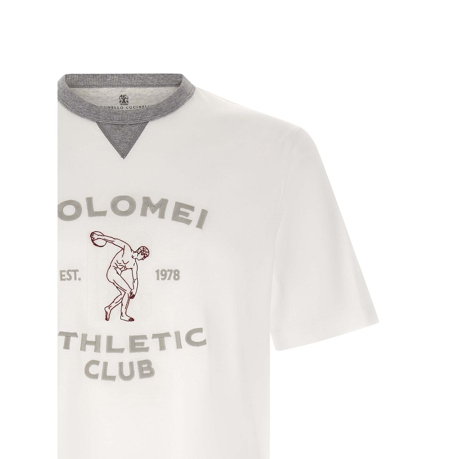 Brunello Cucinelli White Cotton T-Shirt