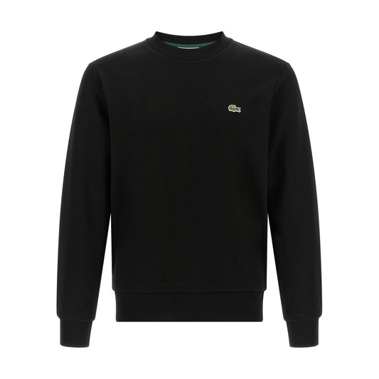 Lacoste Black Cotton Sweatshirt