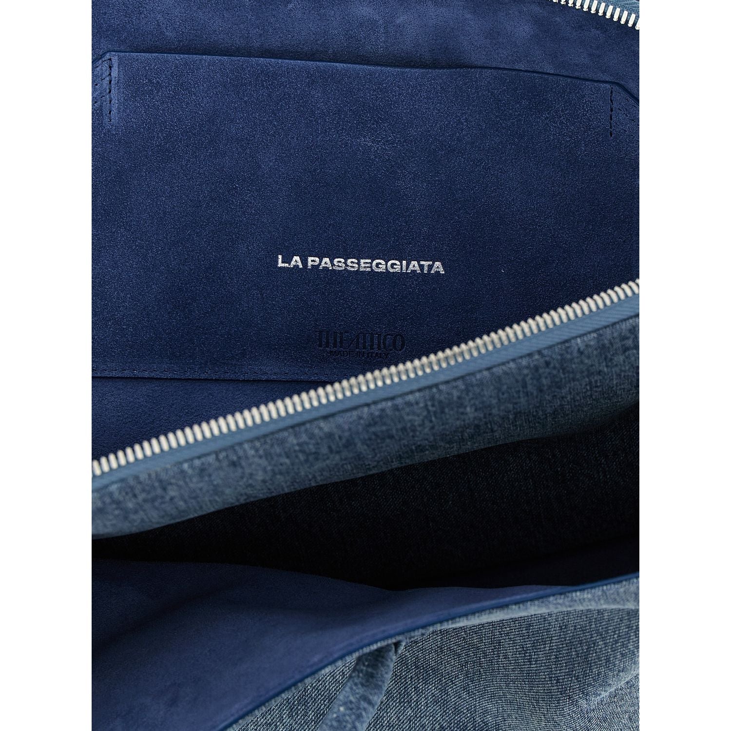 The Attico Blue Cotton Shoulder Bag