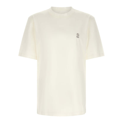 Brunello Cucinelli White Cotton T-Shirt