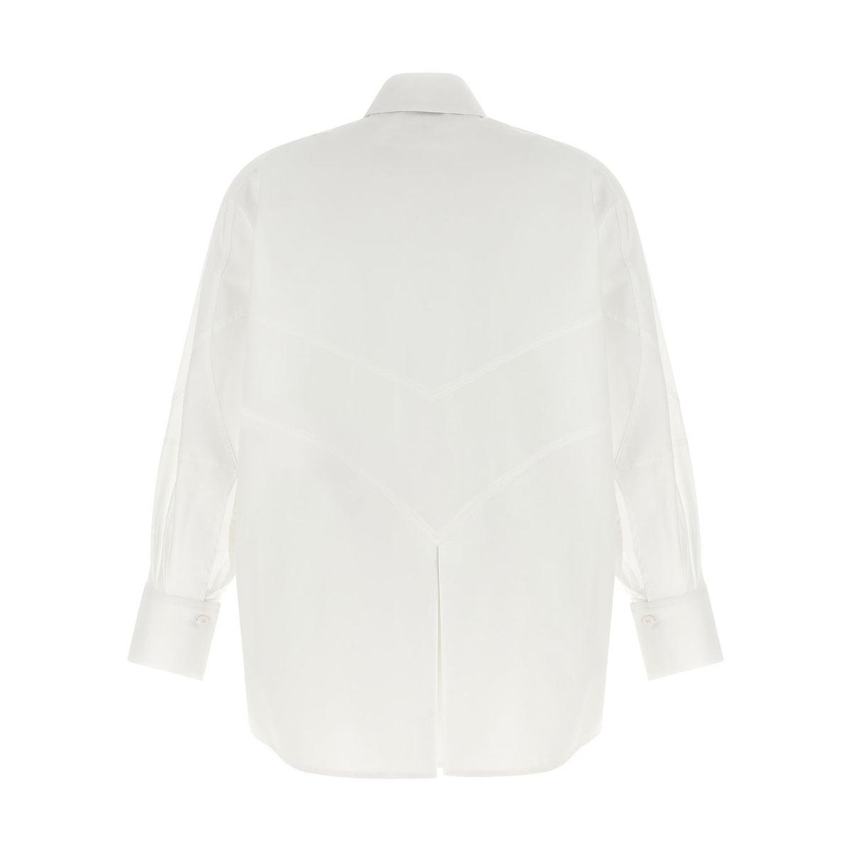 The Attico White Cotton Blouse