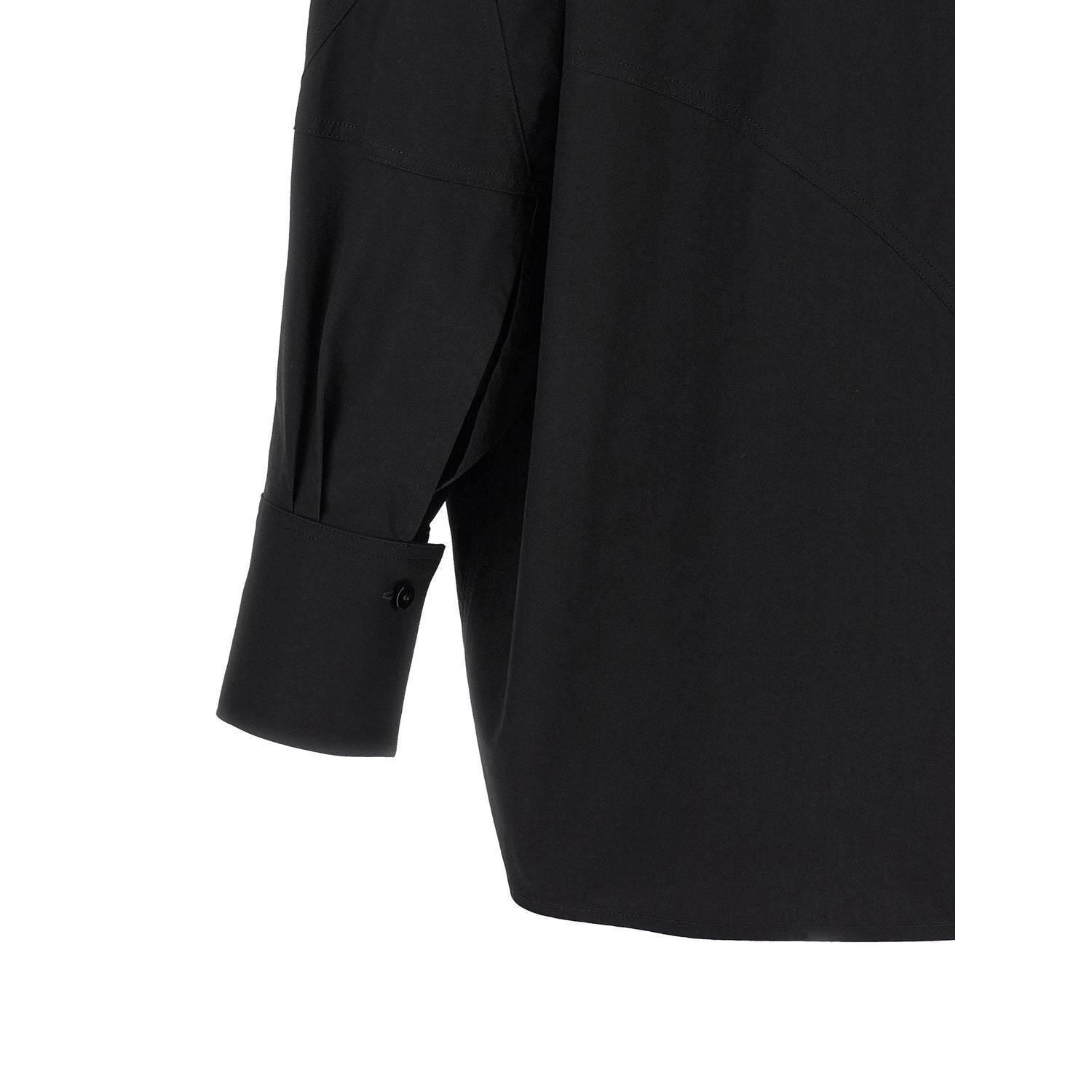 The Attico Black Cotton Blouse
