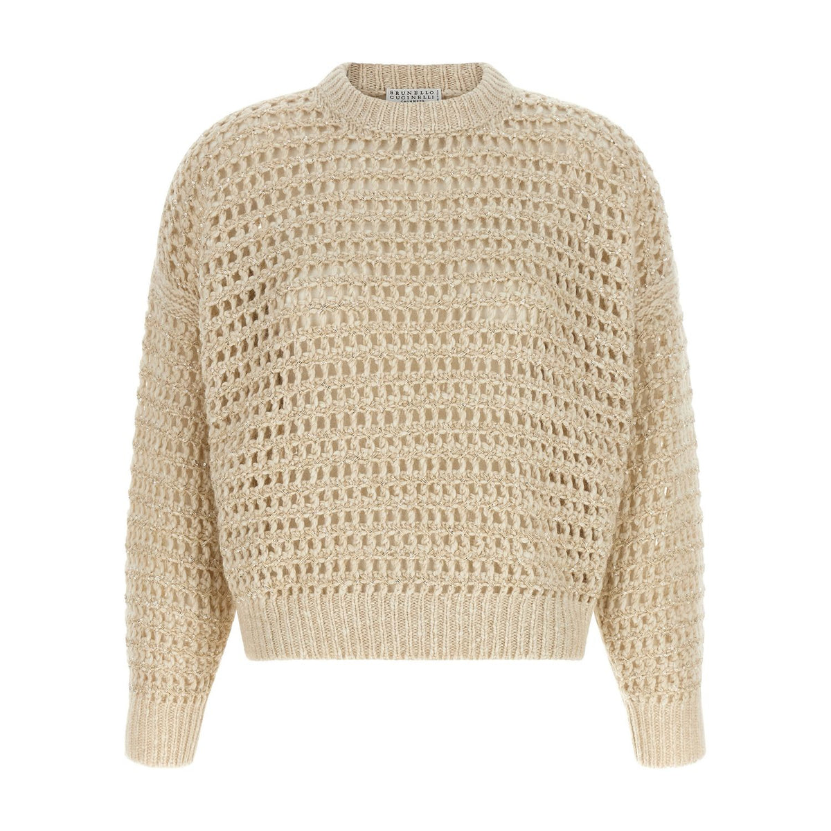 Brunello Cucinelli Beige Elastane Cardigan