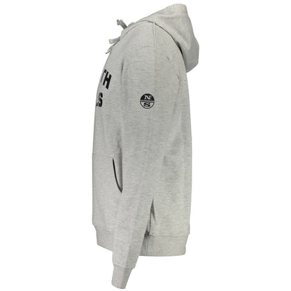 North Sails Grigio Cotton Men Sweatshirt