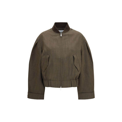 Ganni Bicolor Wool Oves Aries Bomber