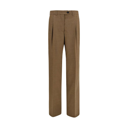 Prada Brown Wool Oves Aries Dress Pants