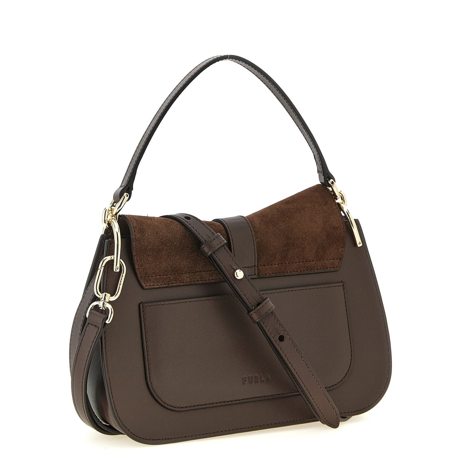 Furla Brown Calfskin Handbag