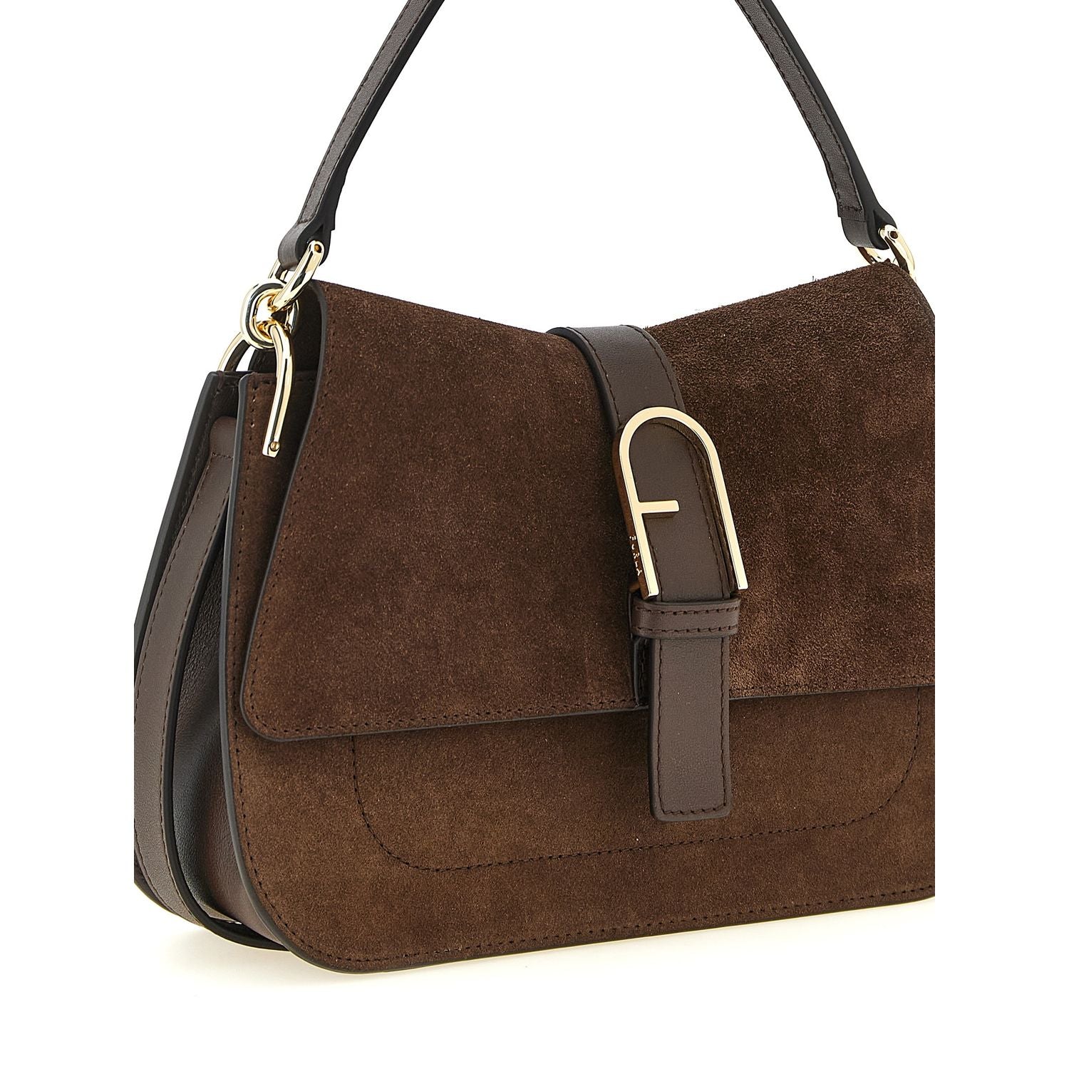 Furla Brown Calfskin Handbag