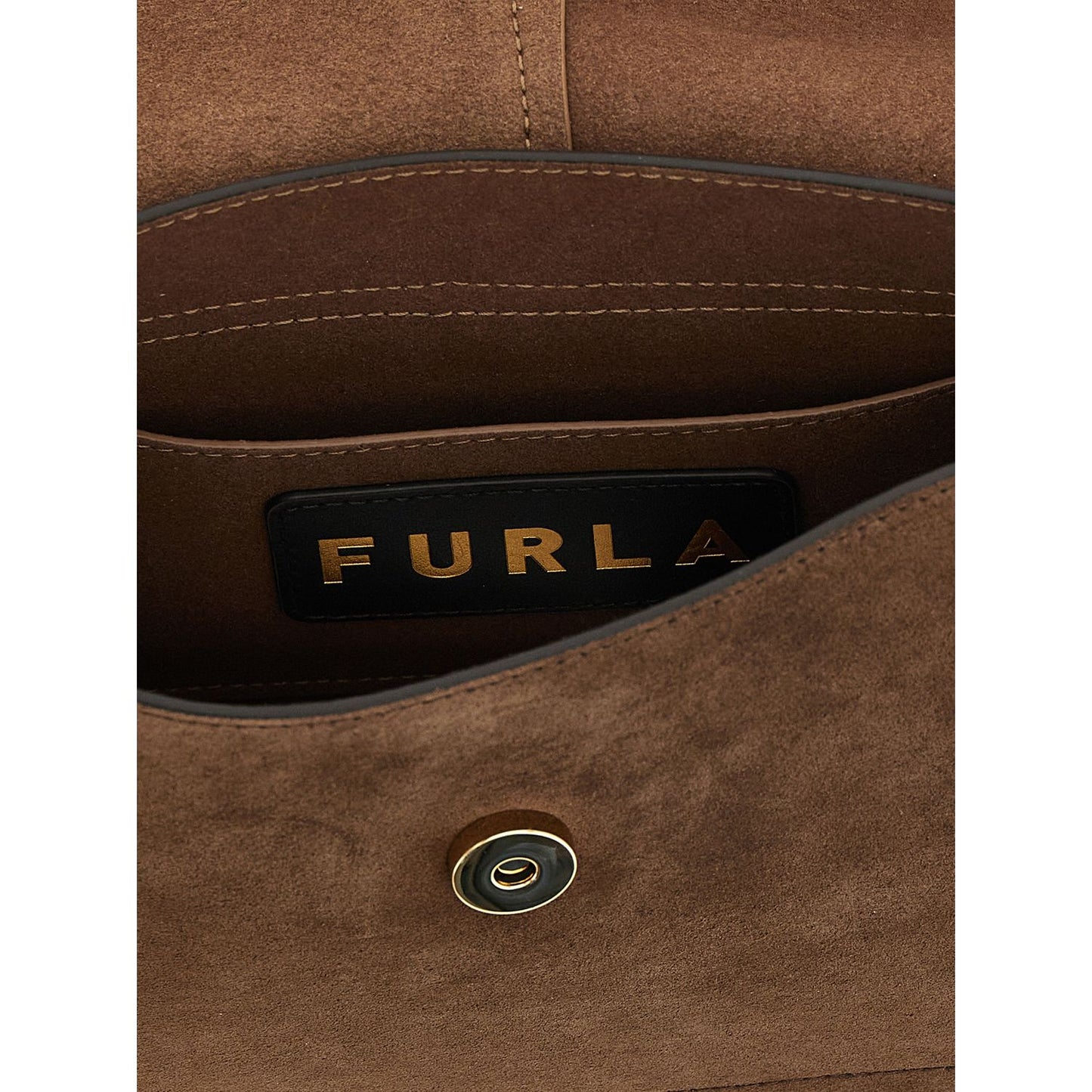 Furla Brown Calfskin Handbag