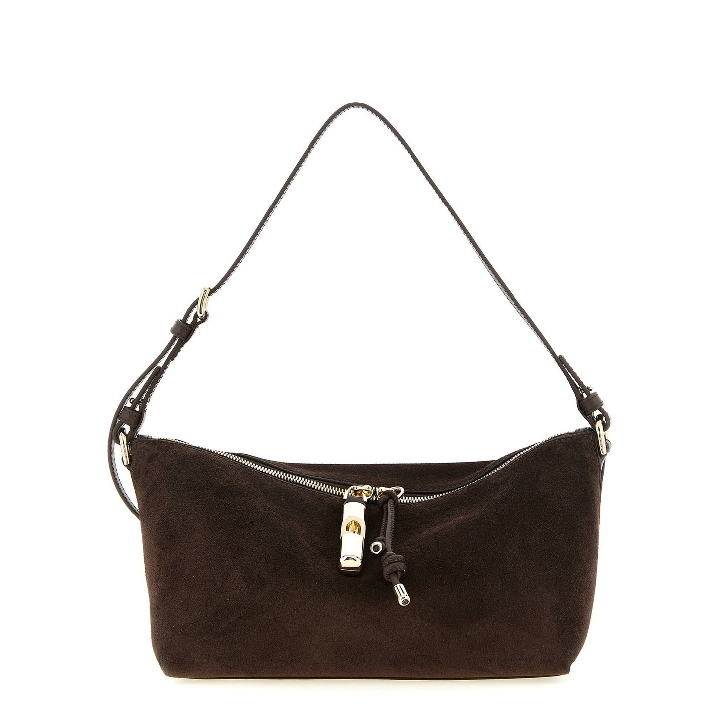 Furla Brown Calfskin Shoulder Bag