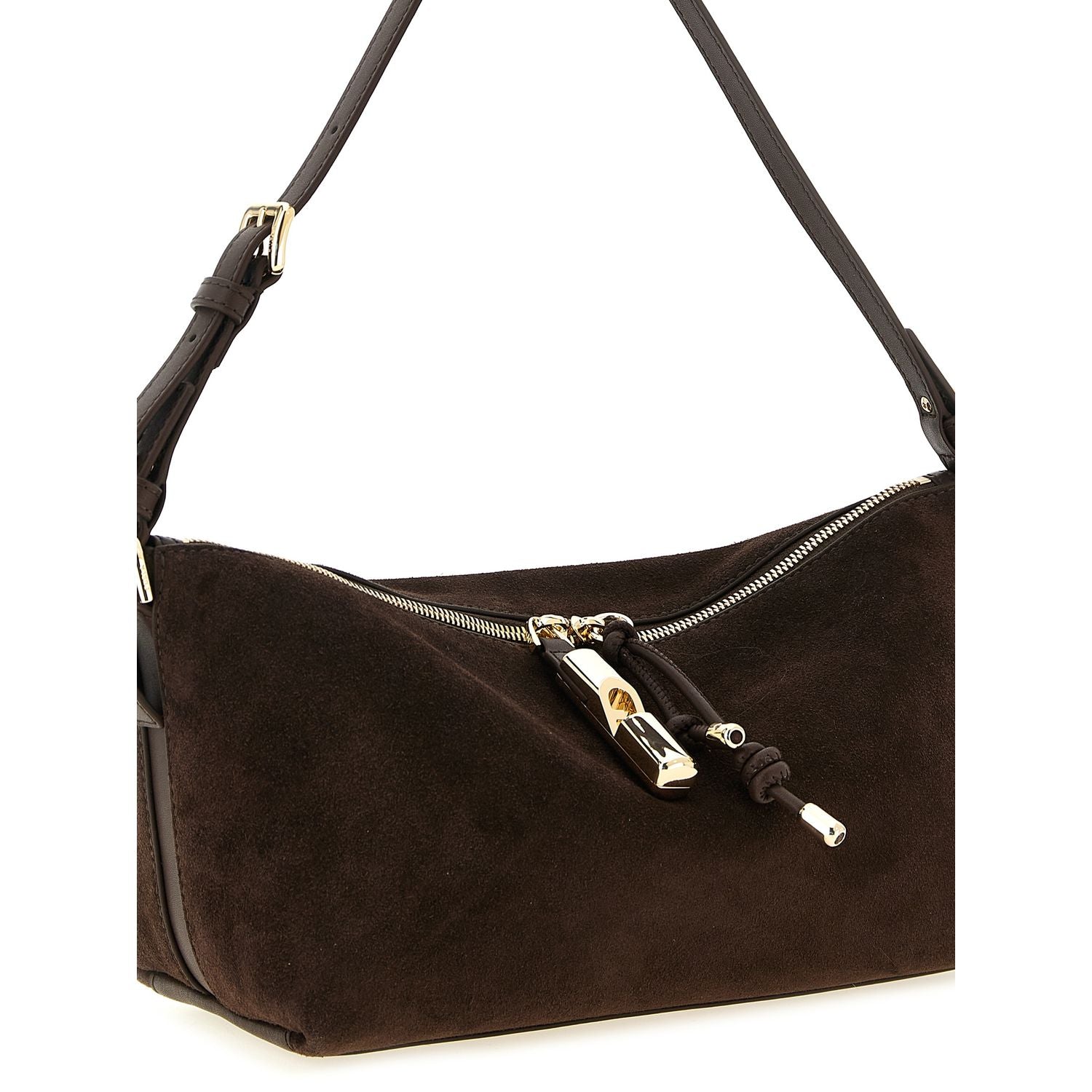 Furla Brown Calfskin Shoulder Bag