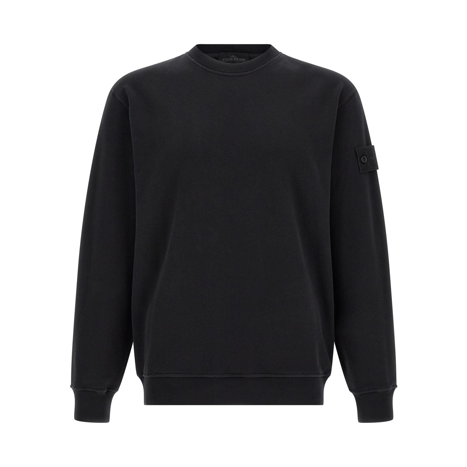 Stone Island Black Cotton Sweatshirt