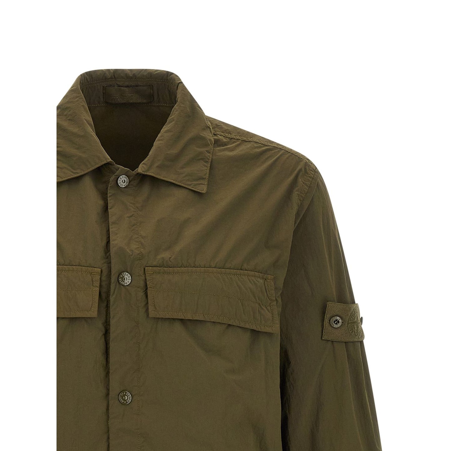 Stone Island Bicolor Polyamide Blouse