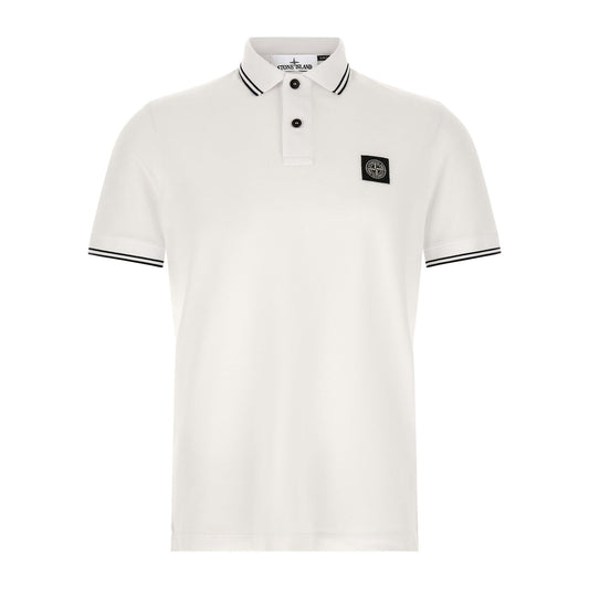 Stone Island Bicolor Cotton Polo Shirt