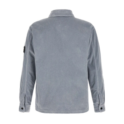 Stone Island Gray Cotton Blouse