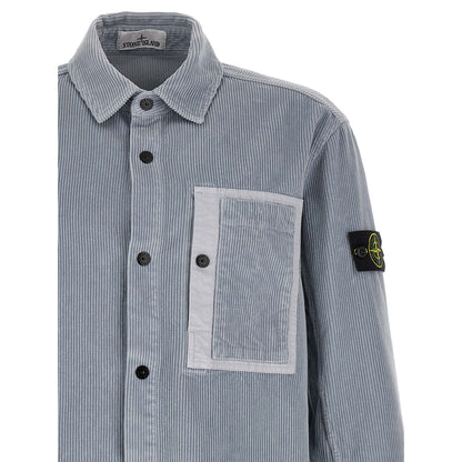 Stone Island Gray Cotton Blouse