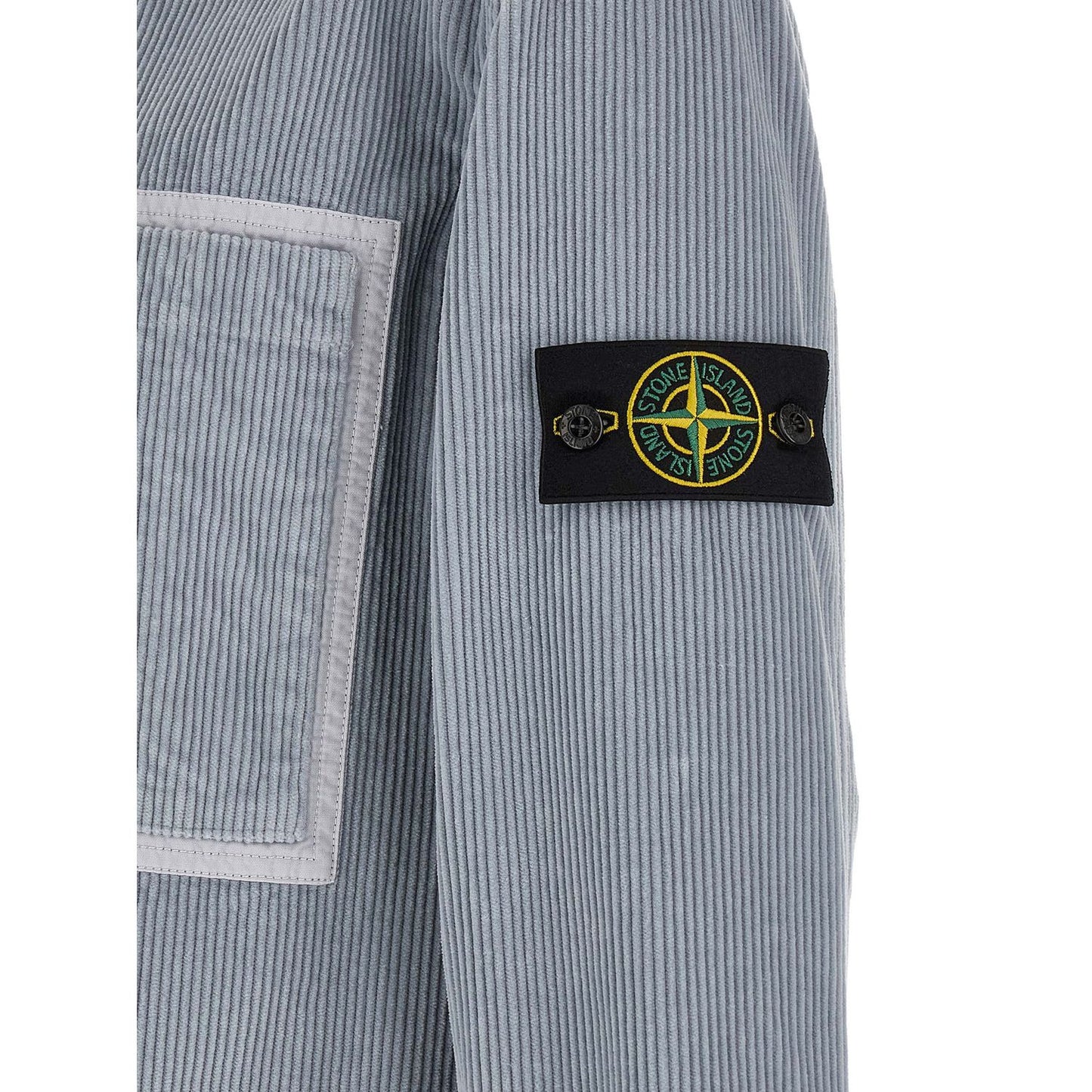 Stone Island Gray Cotton Blouse