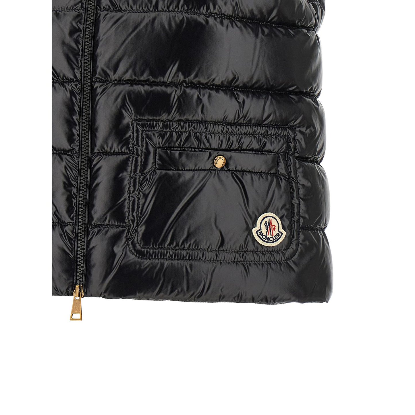 Moncler Black Polyamide Sleeveless Jacket