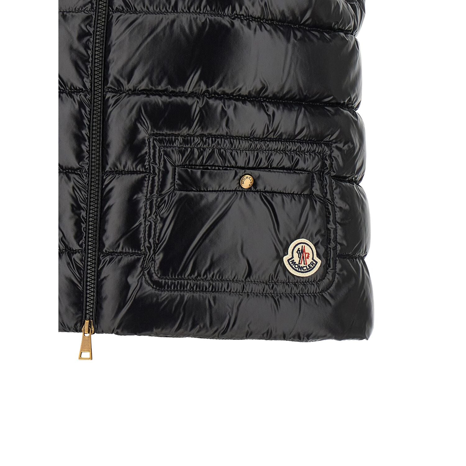 Moncler Black Polyamide Sleeveless Jacket