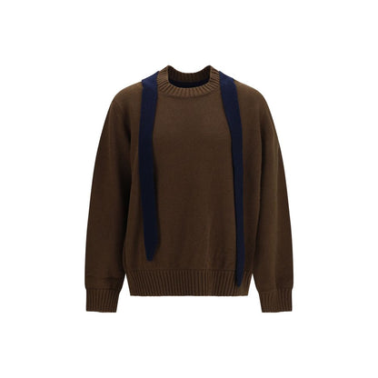Sacai Brown Wool Oves Aries Sweatshirt