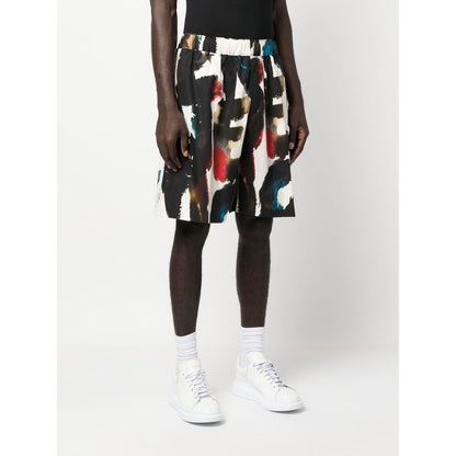 Alexander McQueen Straight Print Shorts