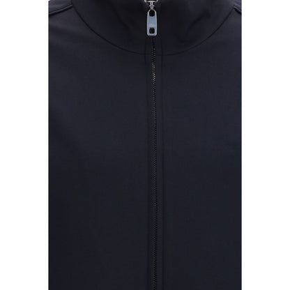 Dolce & Gabbana Blue Polyamide Full-Length Jacket