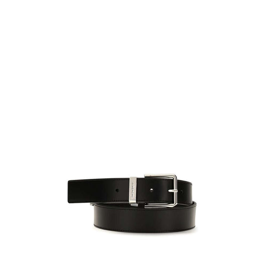 Givenchy Black Calf Leather Bos Taurus Regular Belt
