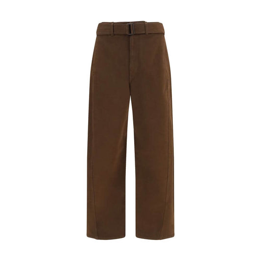 Lemaire Brown Cotton Casual Pants