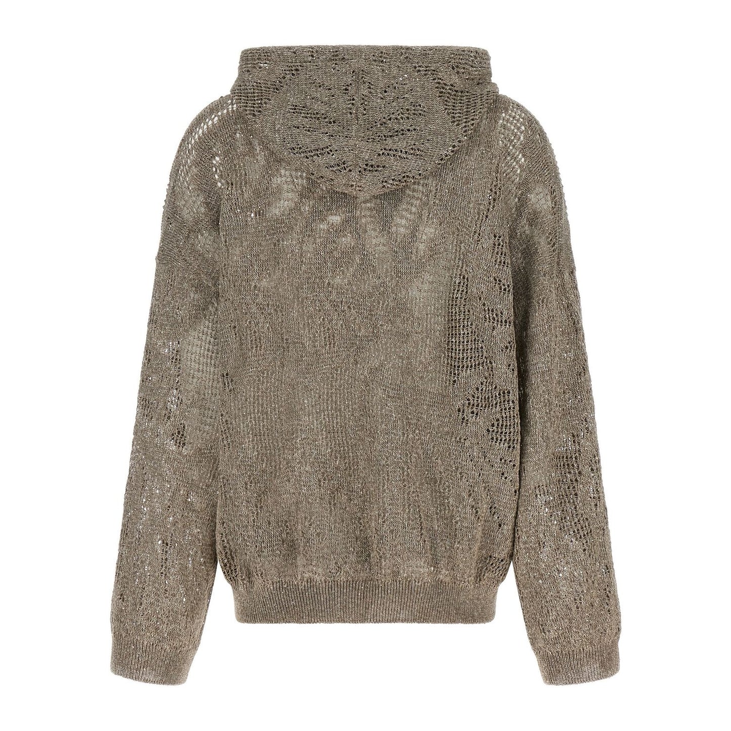 Brunello Cucinelli Brown Linen Cardigan