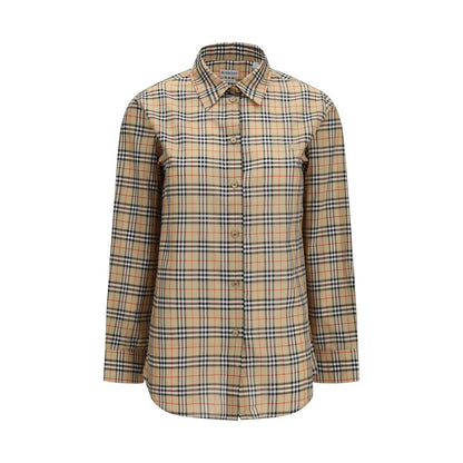 Burberry Beige Cotton Pattern Shirt