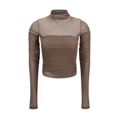 Lemaire Brown Polyamide Shirt