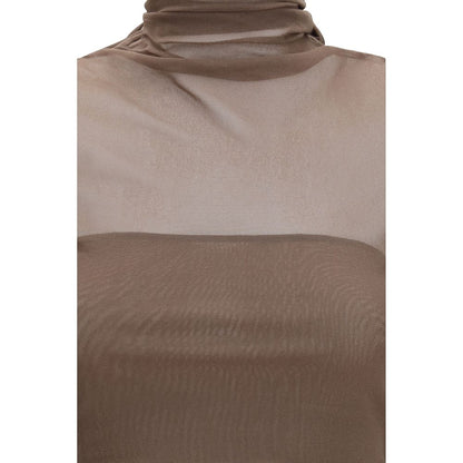 Lemaire Brown Polyamide Shirt