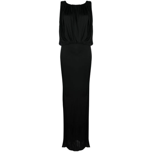 Saint Laurent draped sleeveless jersey dress Dresses