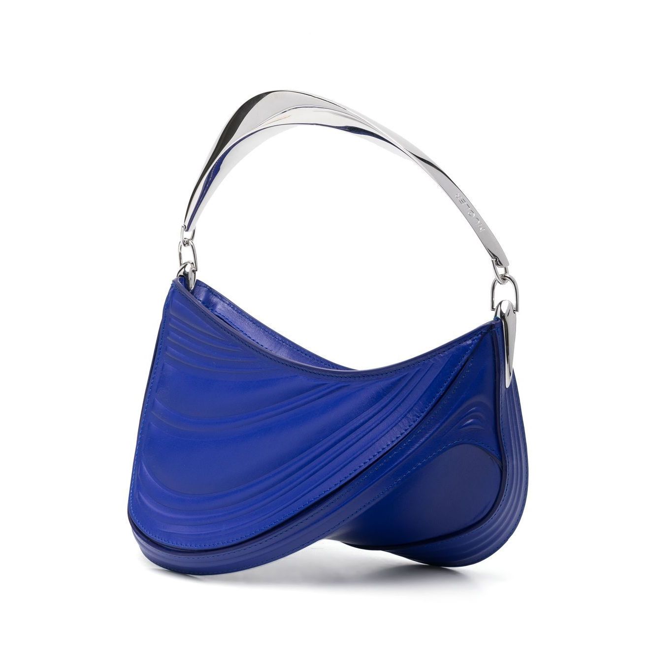 Mugler small Spiral Curve 01 embossed tote bag