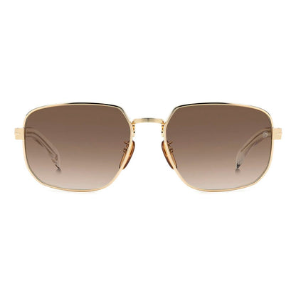 David Beckham Gold Metal Sunglasses