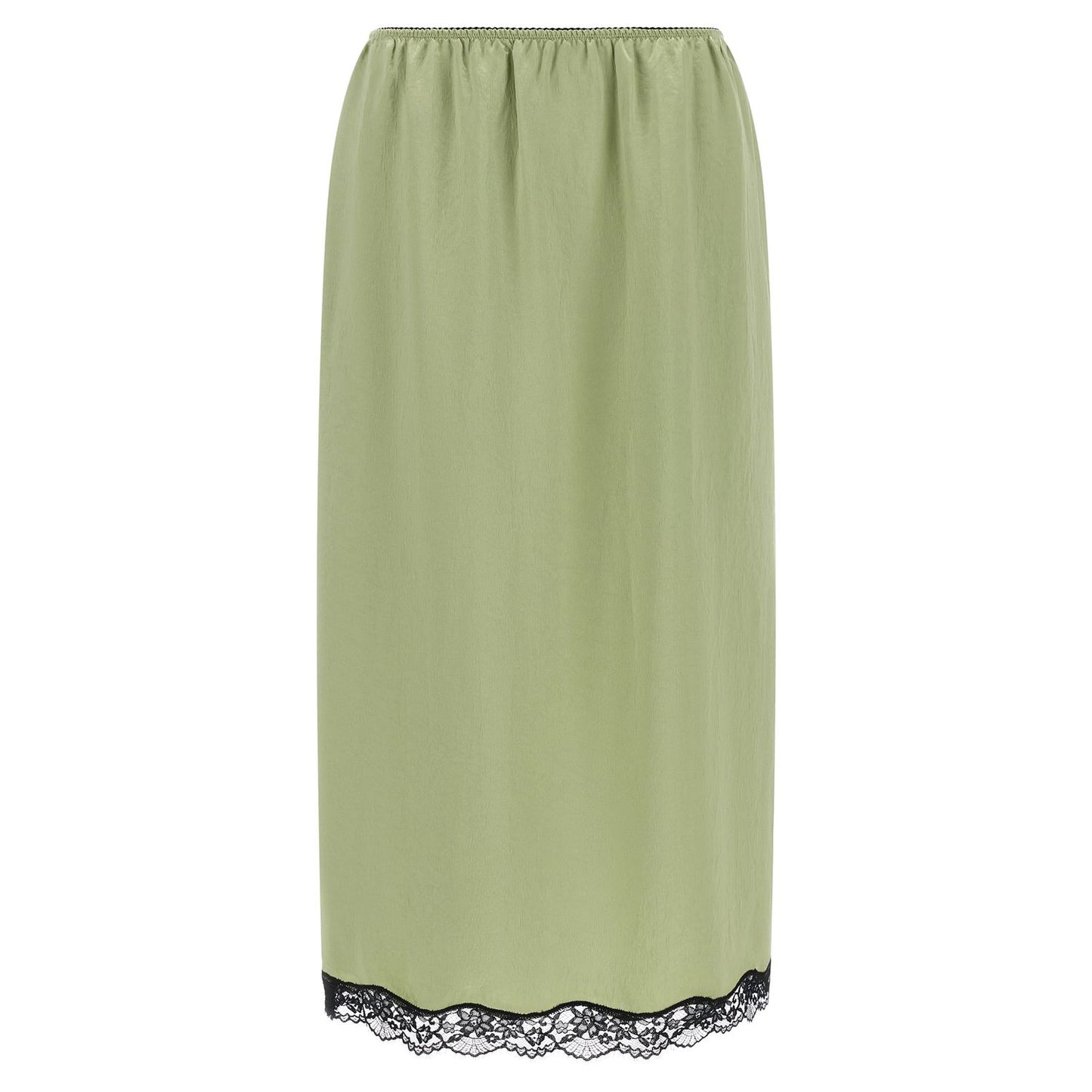 Twinset Bicolor Marabou Midi Skirt