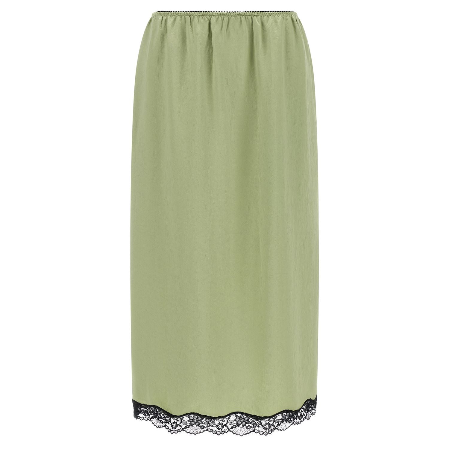 Twinset Bicolor Marabou Midi Skirt