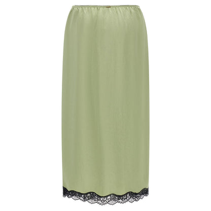 Twinset Bicolor Marabou Midi Skirt