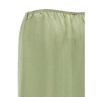 Twinset Bicolor Marabou Midi Skirt
