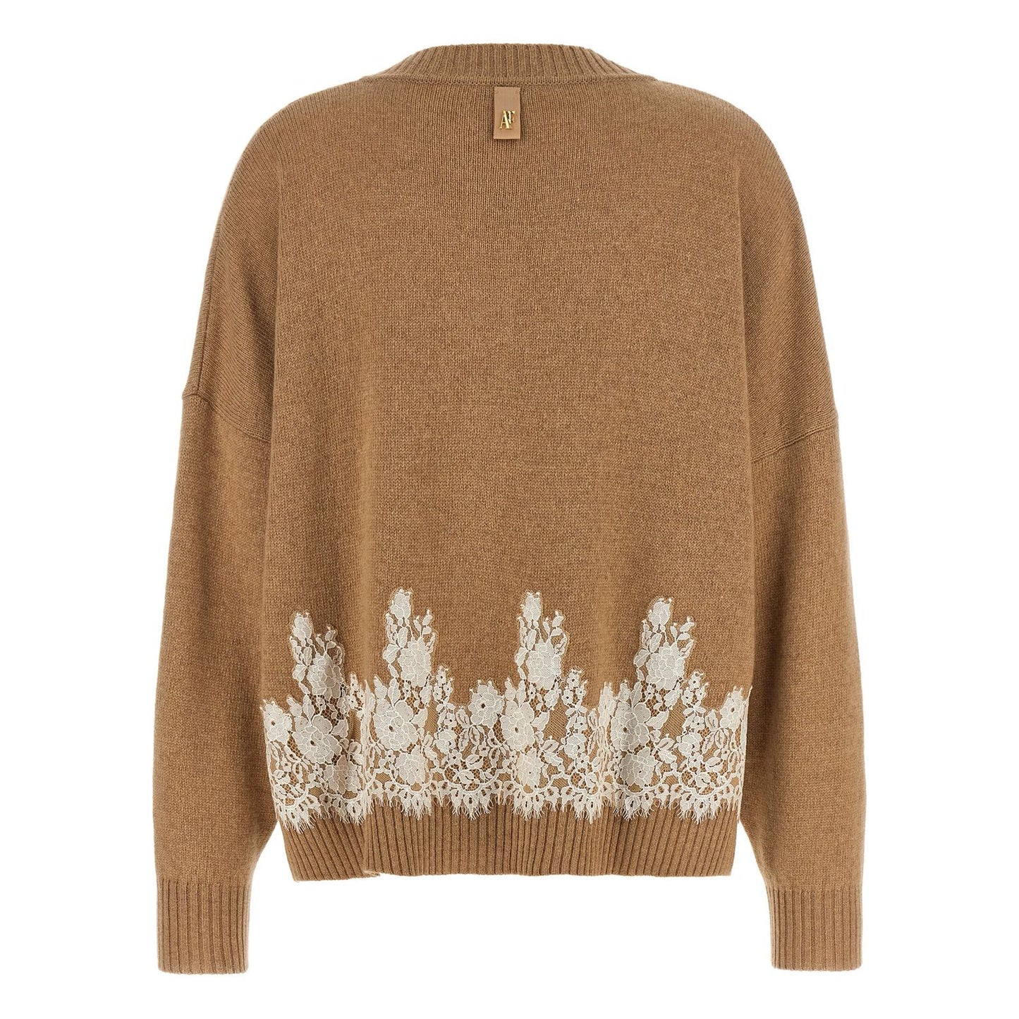 Alberta Ferretti Brown Cashmere Cardigan