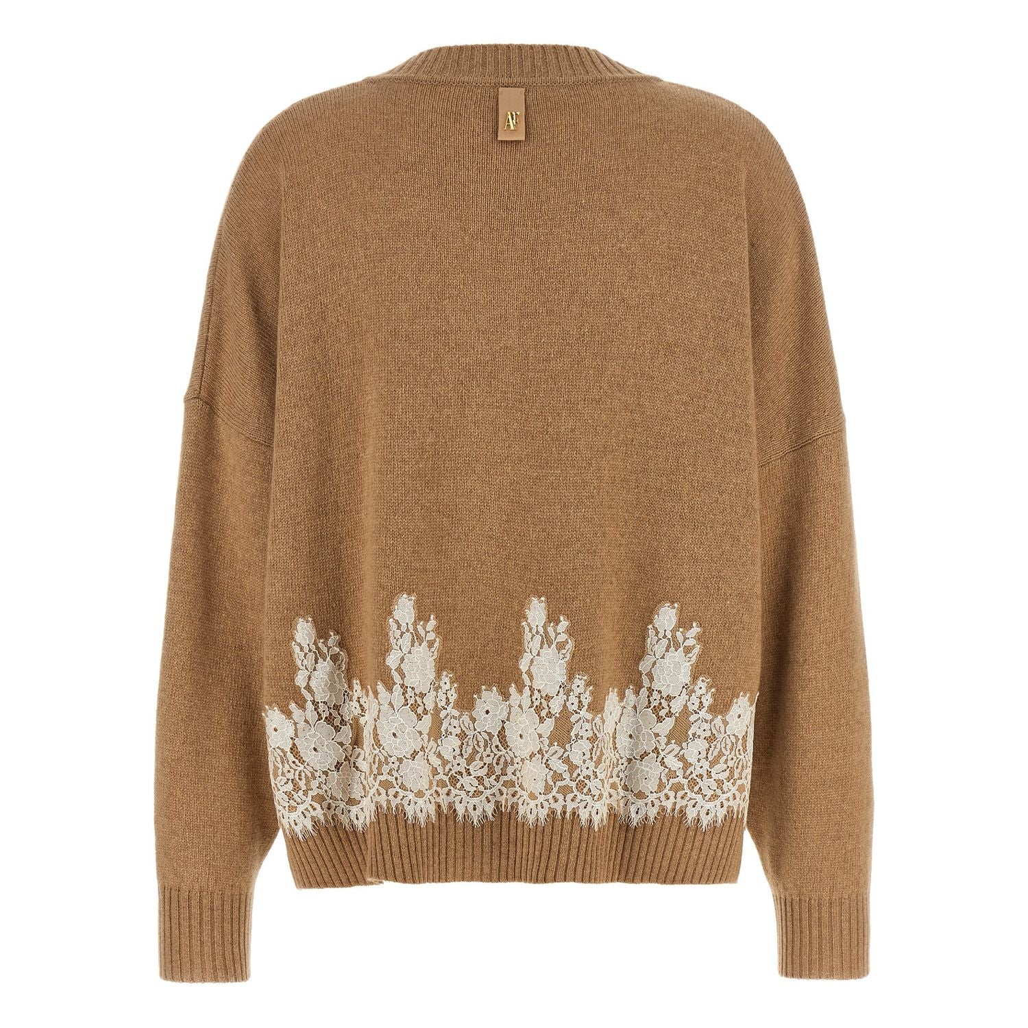Alberta Ferretti Brown Cashmere Cardigan