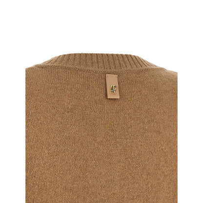 Alberta Ferretti Brown Cashmere Cardigan