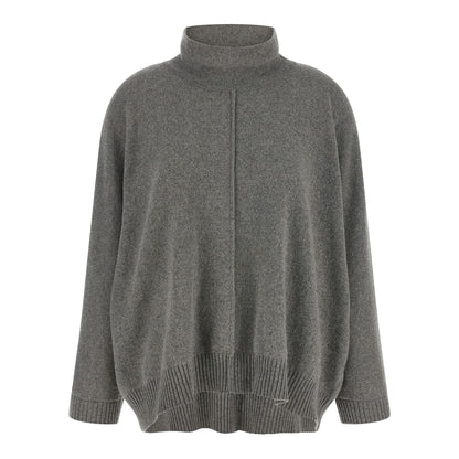 Alberta Ferretti Gray Cashmere Cardigan