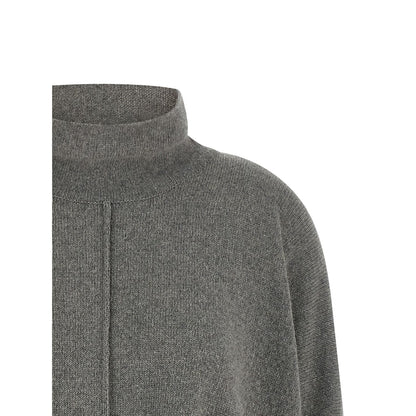 Alberta Ferretti Gray Cashmere Cardigan