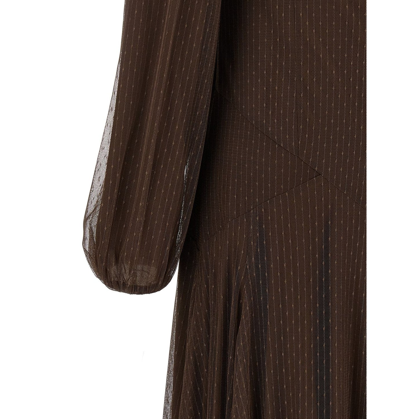 Twinset Brown Polyester Long Dress