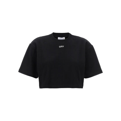 Off-White Black Cotton T-Shirt