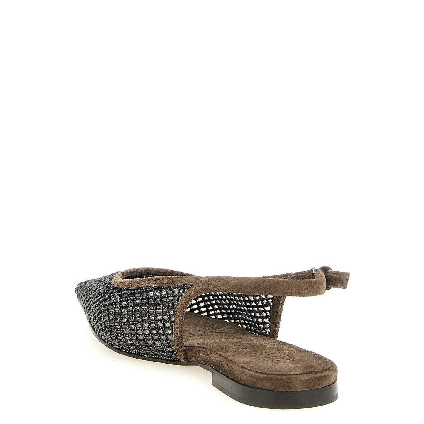 Brunello Cucinelli Brown Calfskin Ballet Flats